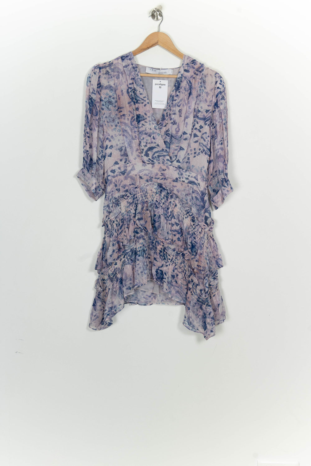 Robe Courte Violette et Bleue - Taille L/40 de la marque IRO | PARAD124801 - Vendu par Paradigme - Image 2