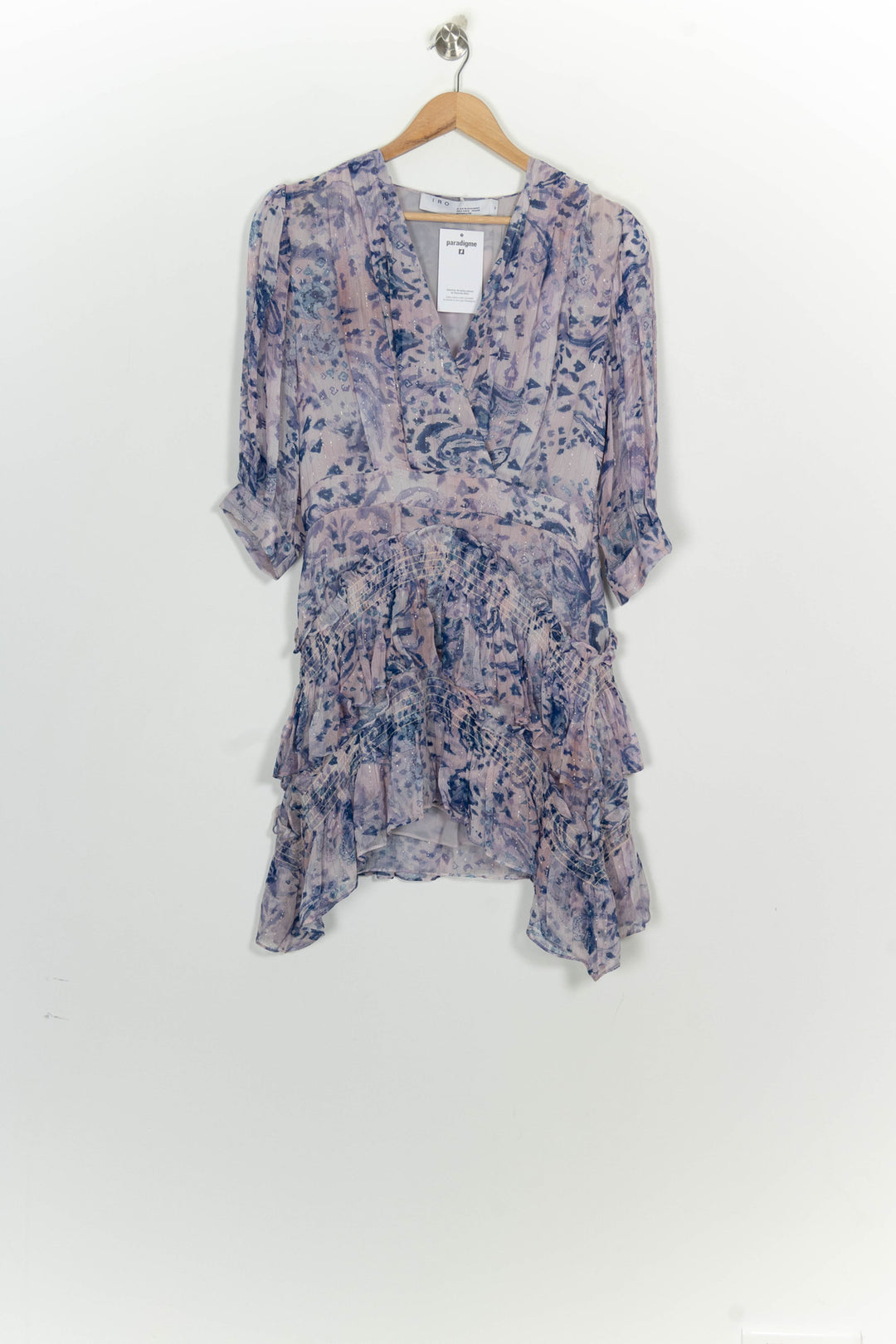Robe Courte Violette et Bleue - Taille L/40 de la marque IRO | PARAD124801 - Vendu par Paradigme - Image 2