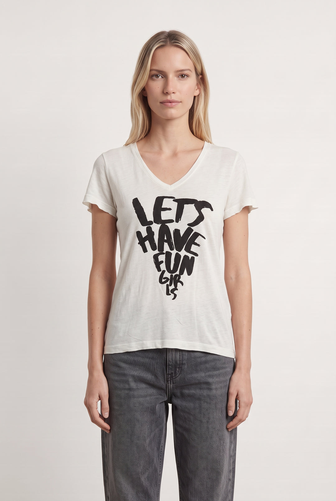 T-Shirt Blanc - Taille S/36 de la marque IKKS | PARAD124802 - Vendu par Paradigme - Image 1