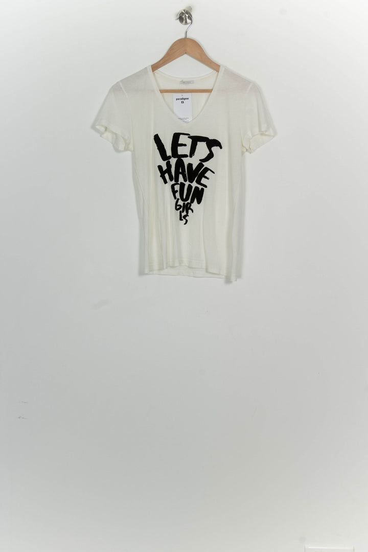 T-Shirt Blanc - Taille S/36 de la marque IKKS | PARAD124802 - Vendu par Paradigme - Image 2