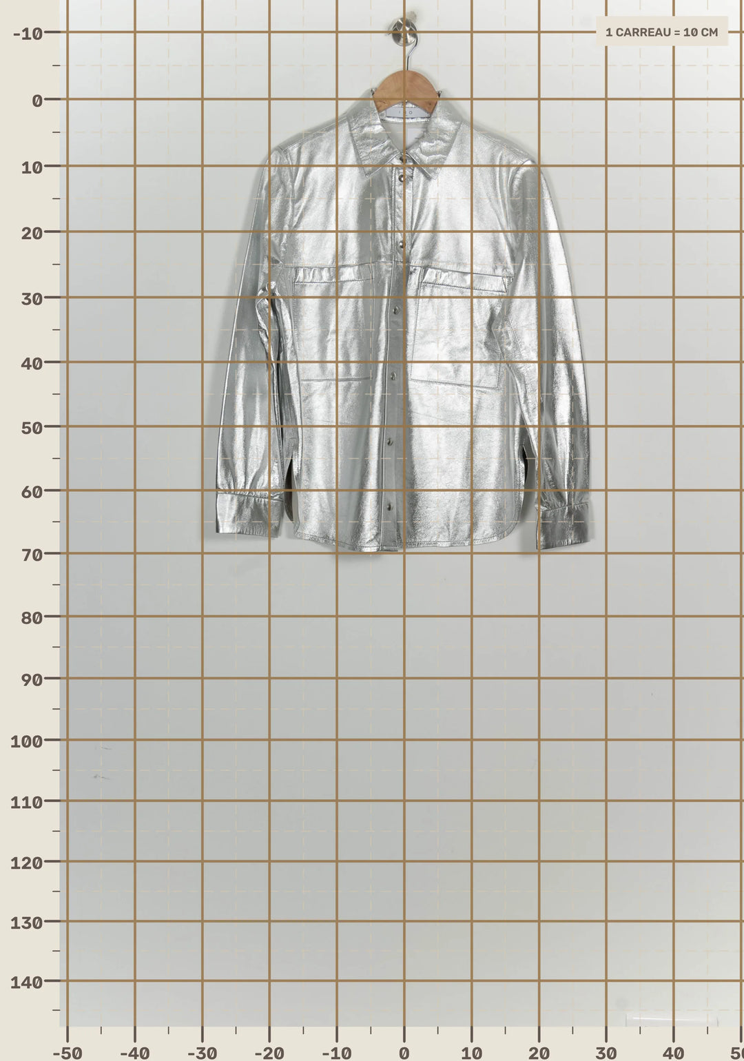 Veste en cuir argentée - Taille S/36 de la marque IRO | PARAD124803 - Vendu par Paradigme - Image 4