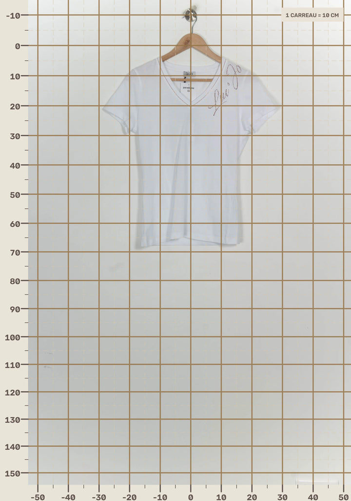 T-shirt Blanc - Taille S/36 de la marque Liu Jo | PARAD124806 - Vendu par Paradigme - Image 4