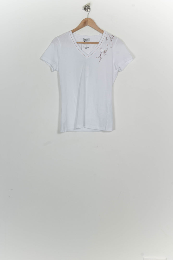T-shirt Blanc - Taille S/36 de la marque Liu Jo | PARAD124806 - Vendu par Paradigme - Image 2
