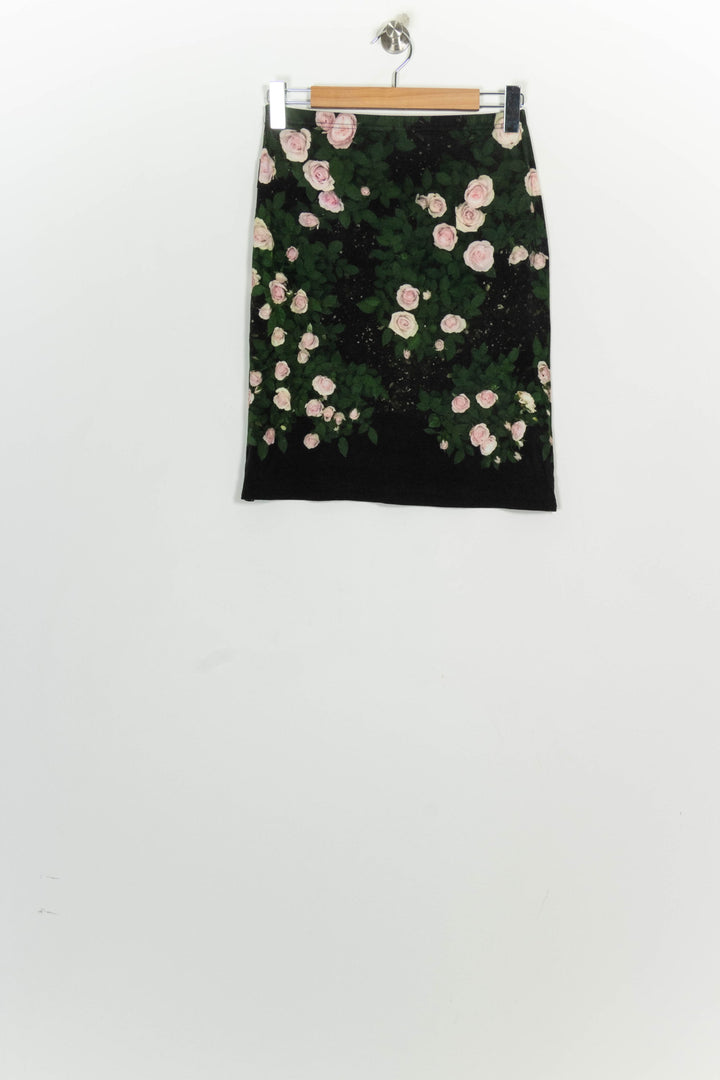 Jupe Midi Noire et Verte - Taille S/36 de la marque Agnès b. | PARAD124809 - Vendu par Paradigme - Image 5