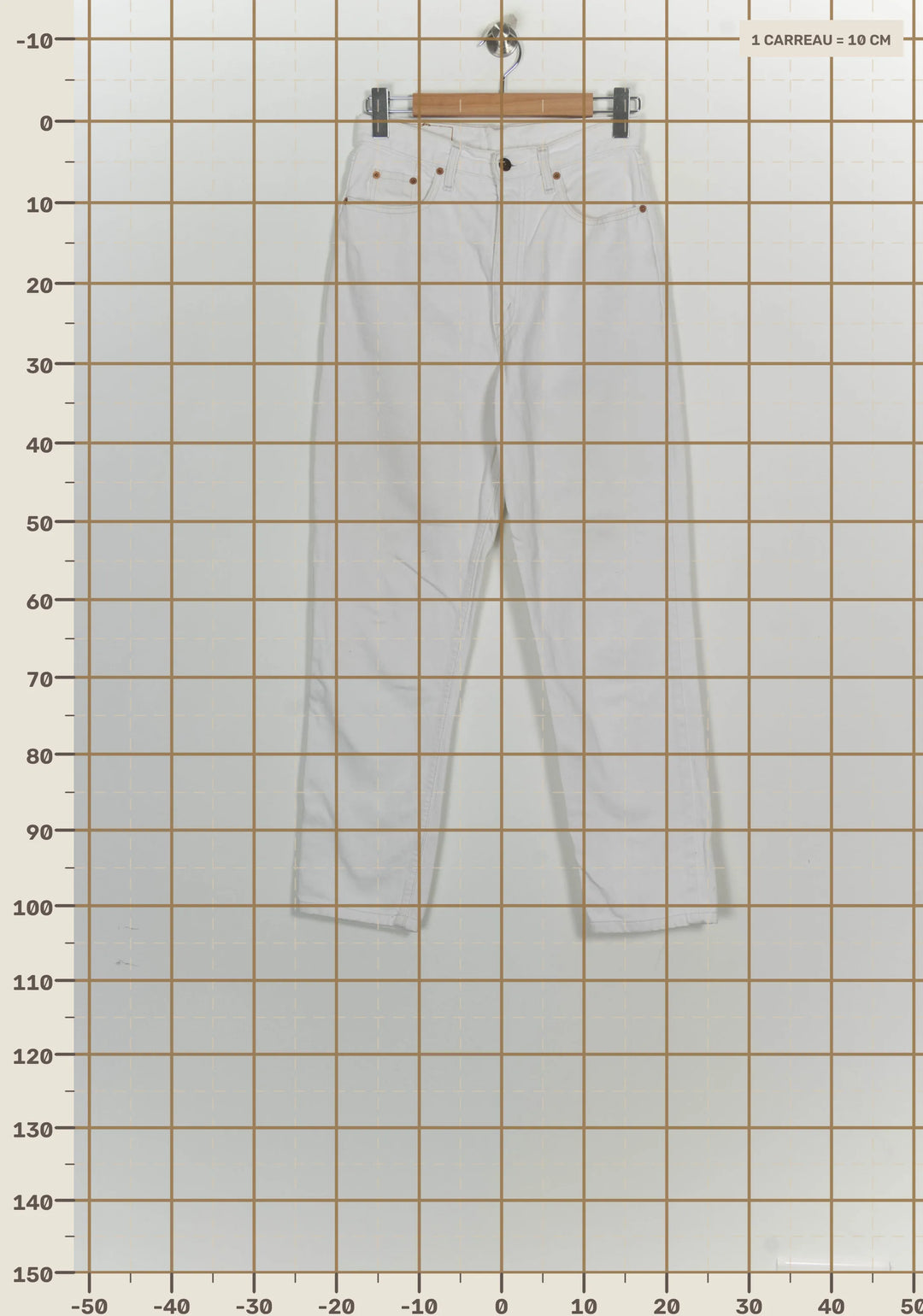 Jean Blanc - Taille M/38 de la marque Levi&