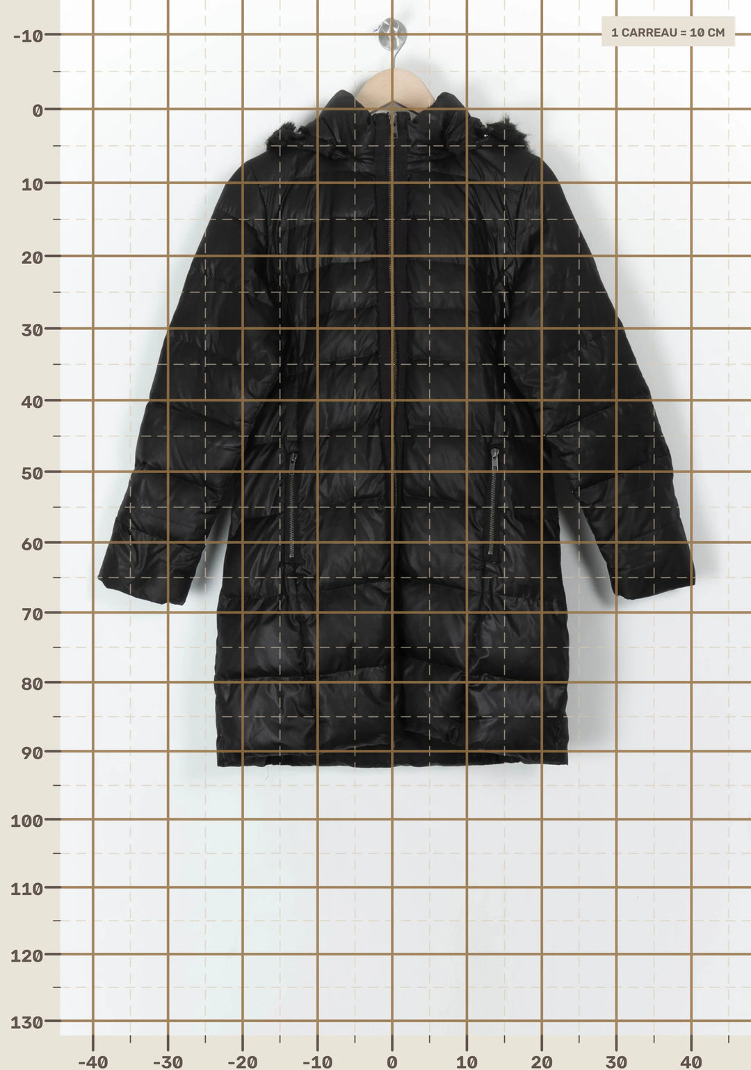 Doudoune Longue Noire - Taille M/38 de la marque Caroll | PARAD124813 - Vendu par Paradigme - Image 4