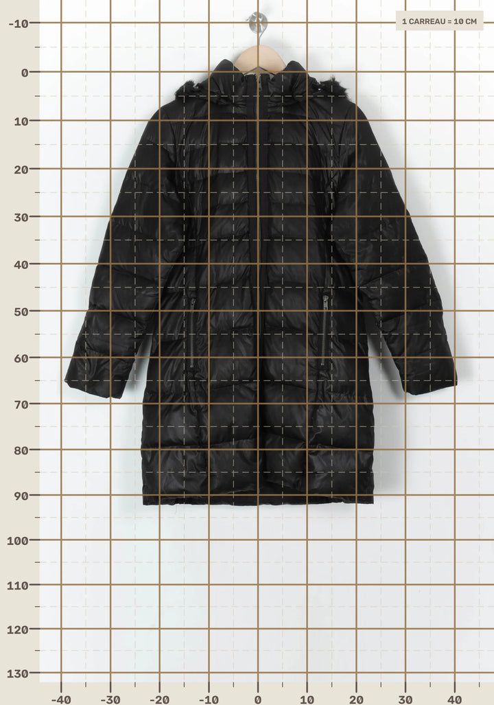 Doudoune Longue Noire - Taille M/38 de la marque Caroll | PARAD124813 - Vendu par Paradigme - Image 4