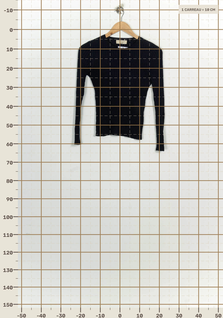 Pull Noir - Taille S/36 de la marque Sézane | PARAD124814 - Vendu par Paradigme - Image 4