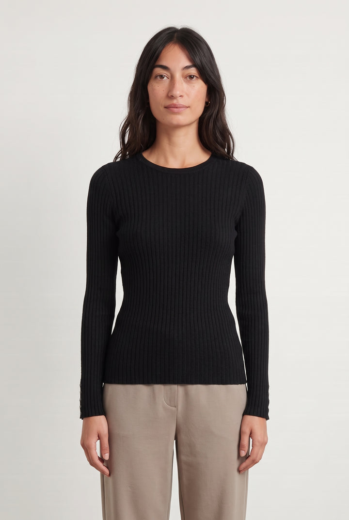 Pull Noir - Taille S/36 de la marque Sézane | PARAD124815 - Vendu par Paradigme - Image 1