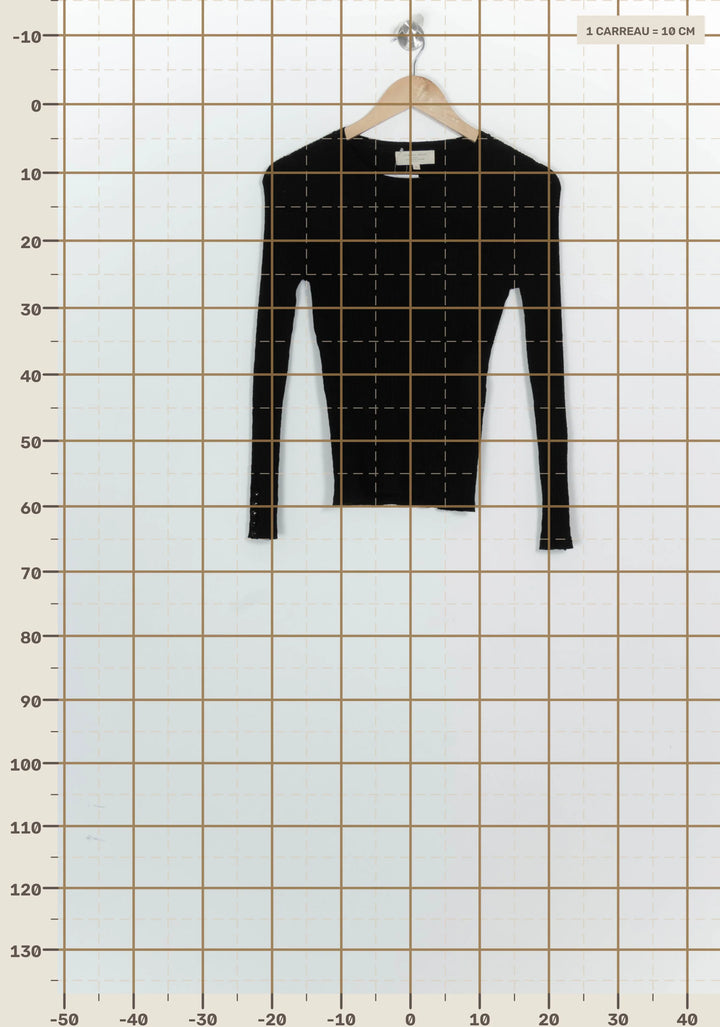 Pull Noir - Taille S/36 de la marque Sézane | PARAD124815 - Vendu par Paradigme - Image 4