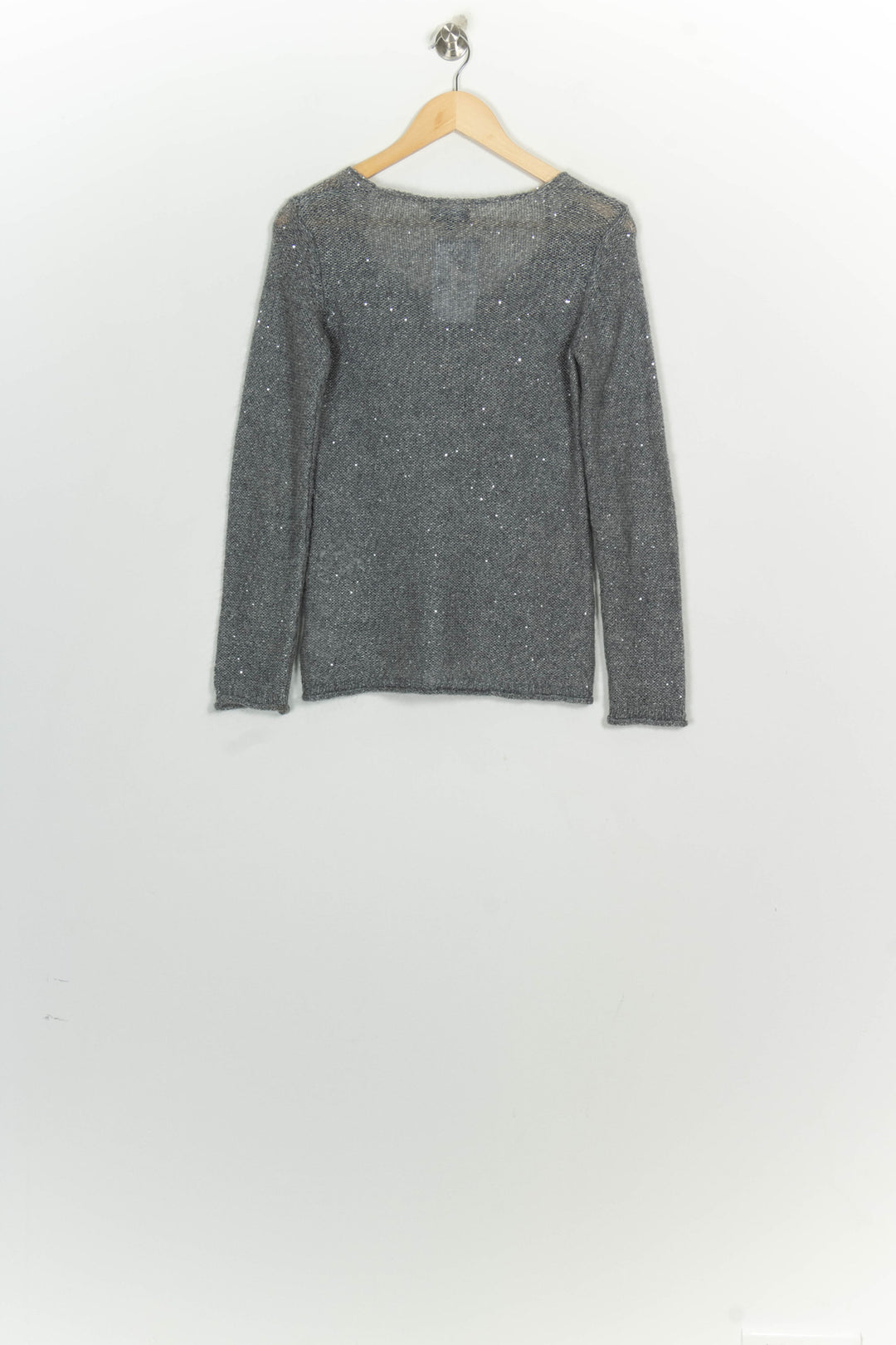 Pull À Col V Gris - Taille S/36 de la marque Caroll | PARAD124817 - Vendu par Paradigme - Image 5