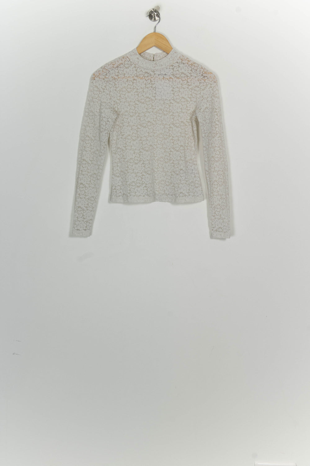 Blouse En Dentelle Beige - Taille S/36 de la marque Sézane | PARAD124818 - Vendu par Paradigme - Image 2