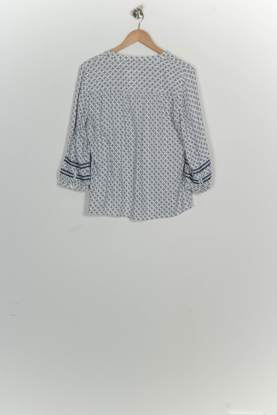 Blouse Blanche et Bleue - Taille L/40 de la marque Maison 123 | PARAD124820 - Vendu par Paradigme - Image 5