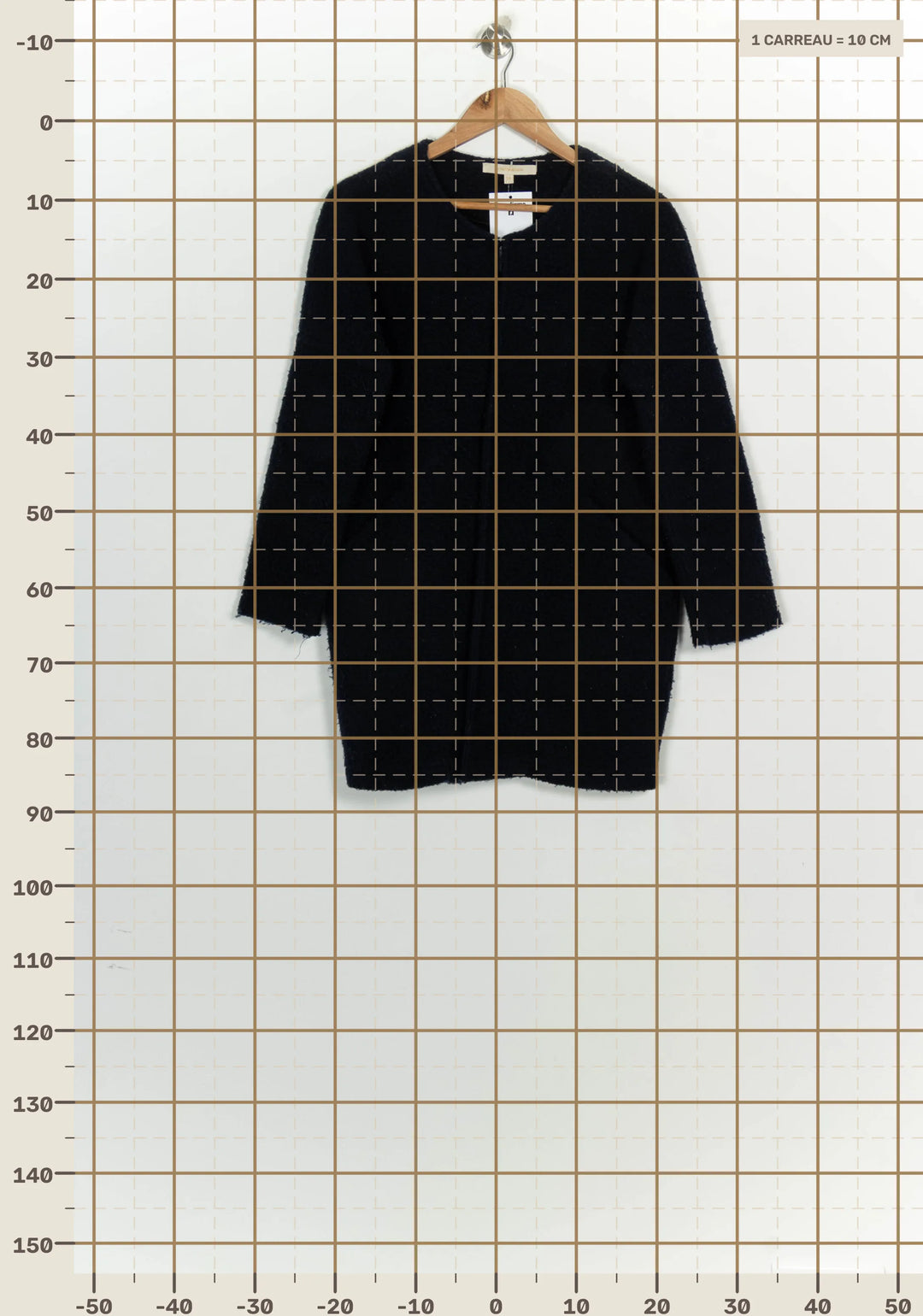Manteau Bleu - Taille S/36 de la marque La Fée Maraboutée | PARAD124821 - Vendu par Paradigme - Image 4