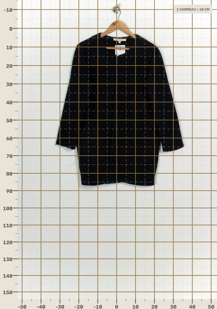 Manteau Bleu - Taille S/36 de la marque La Fée Maraboutée | PARAD124821 - Vendu par Paradigme - Image 4