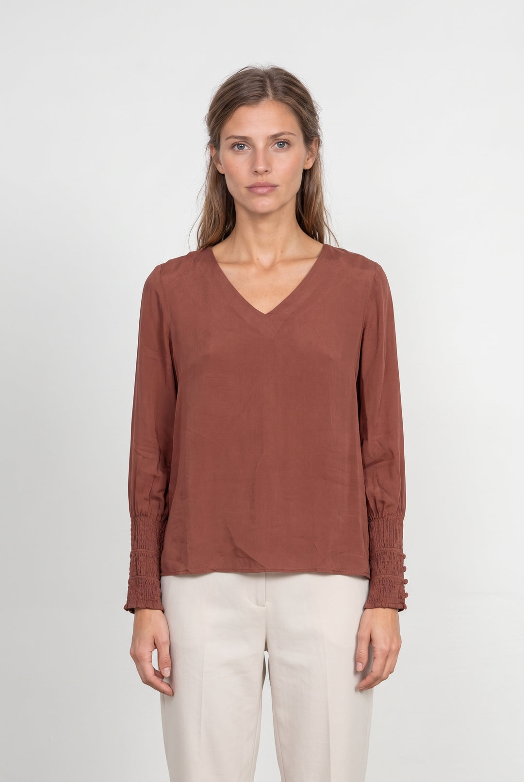 Blouse Rose pâle - Taille S/36 de la marque Maison 123 | PARAD124825 - Vendu par Paradigme - Image 1