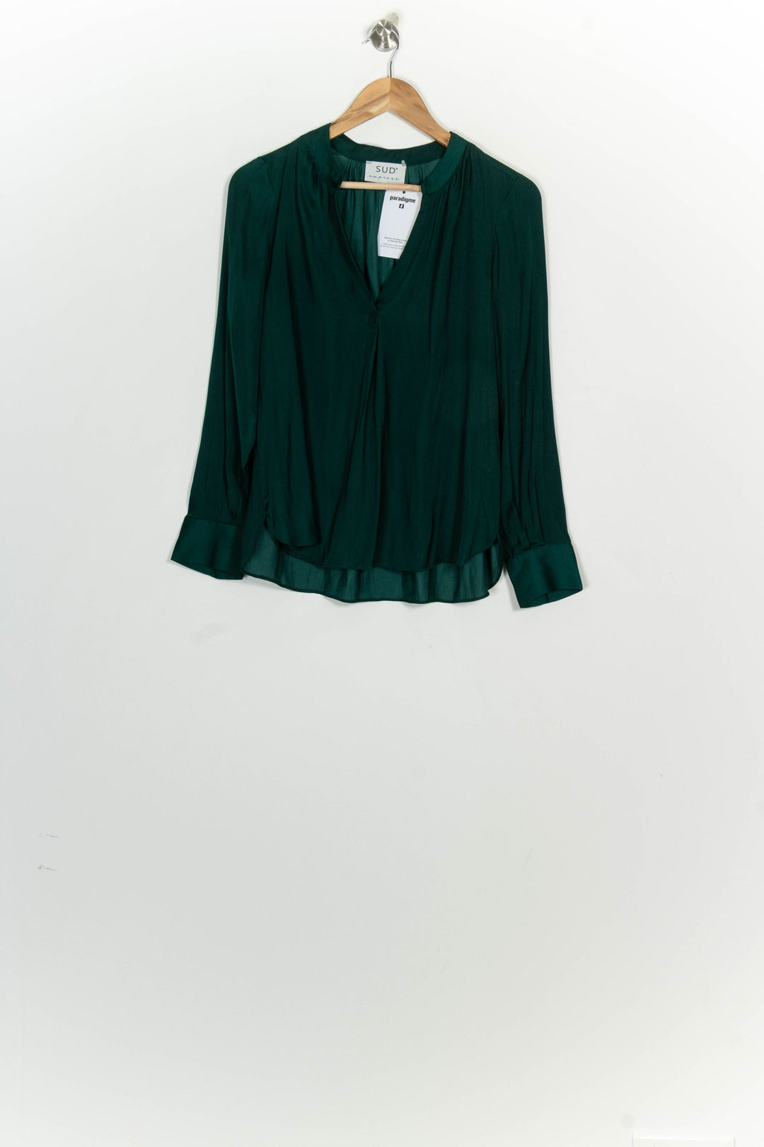 Blouse Verte - Taille S/36 de la marque Sud express | PARAD124826 - Vendu par Paradigme - Image 2
