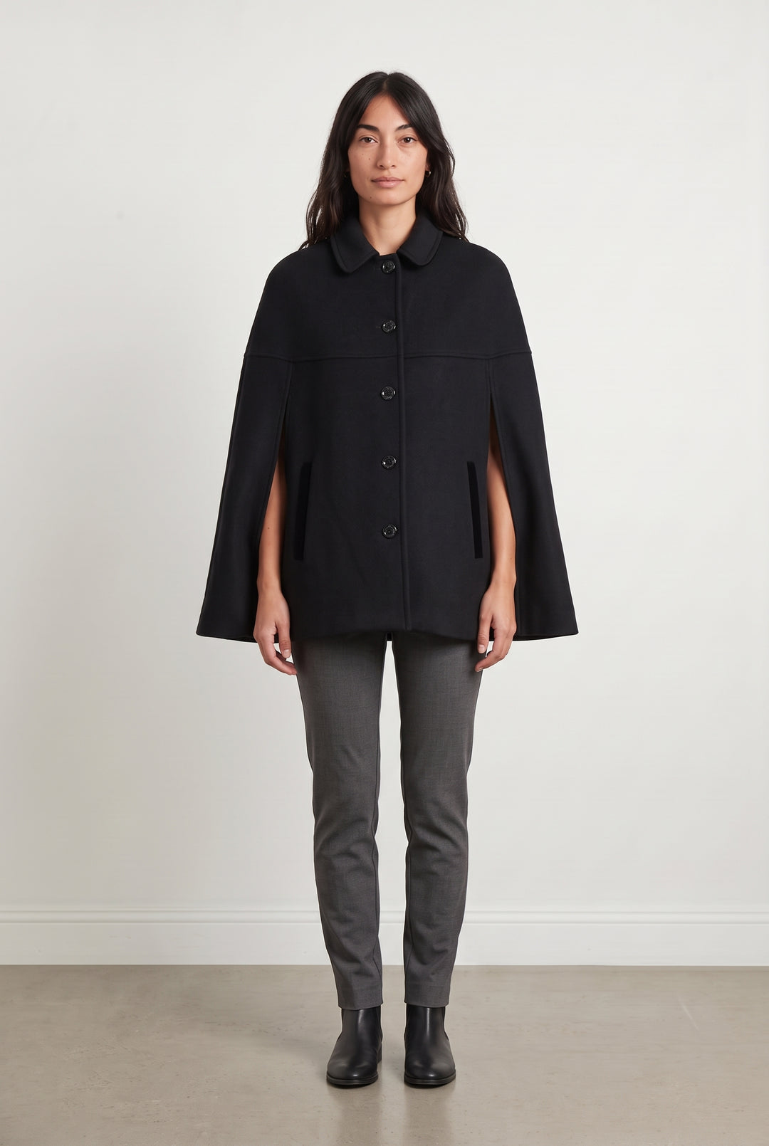Manteau en Laine Noir - Taille S/36 de la marque Maison 123 | PARAD124828 - Vendu par Paradigme - Image 1