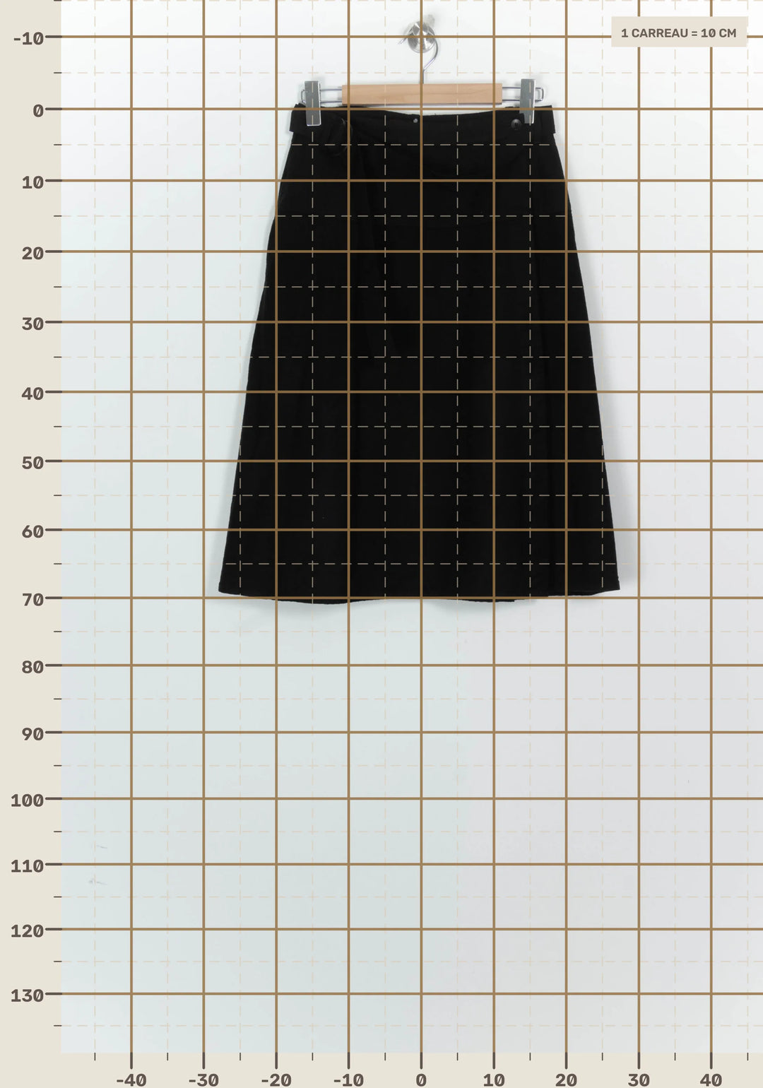 Jupe Portefeuille Noire - Taille L/40 de la marque Comptoir des Cotonniers | PARAD124830 - Vendu par Paradigme - Image 4