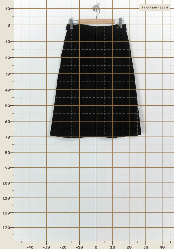Jupe Portefeuille Noire - Taille L/40 de la marque Comptoir des Cotonniers | PARAD124830 - Vendu par Paradigme - Image 4