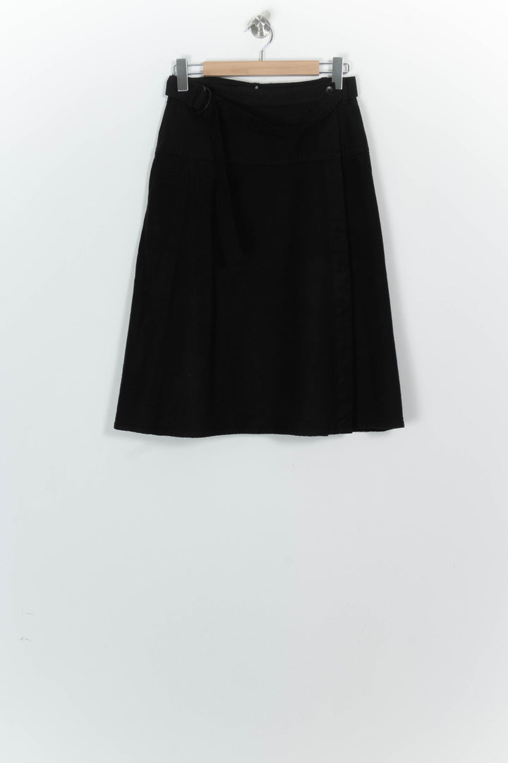 Jupe Portefeuille Noire - Taille L/40 de la marque Comptoir des Cotonniers | PARAD124830 - Vendu par Paradigme - Image 2