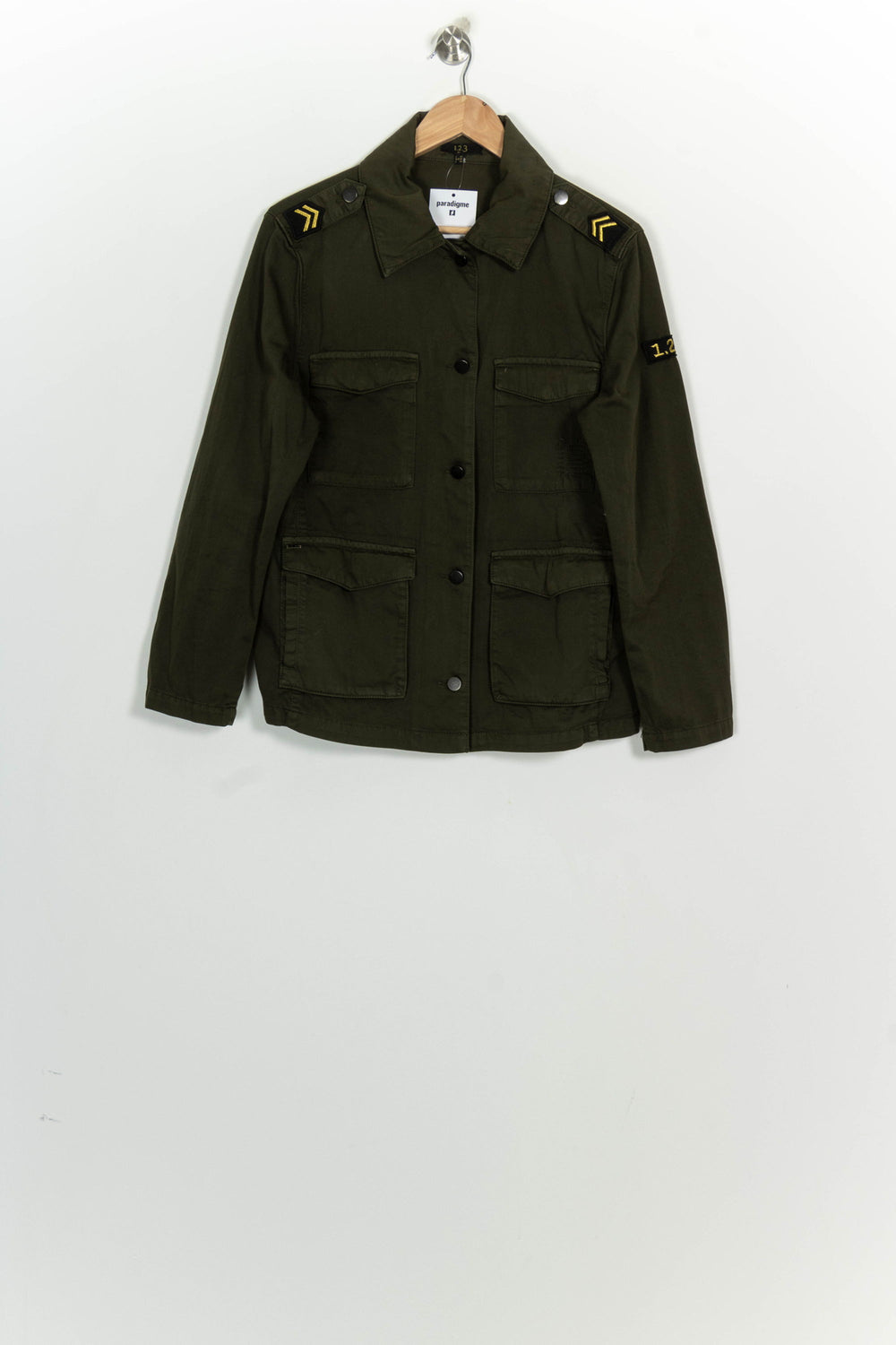 Veste Militaire Vert Olive - Taille XL/42 de la marque Maison 123 | PARAD124834 - Vendu par Paradigme - Image 2