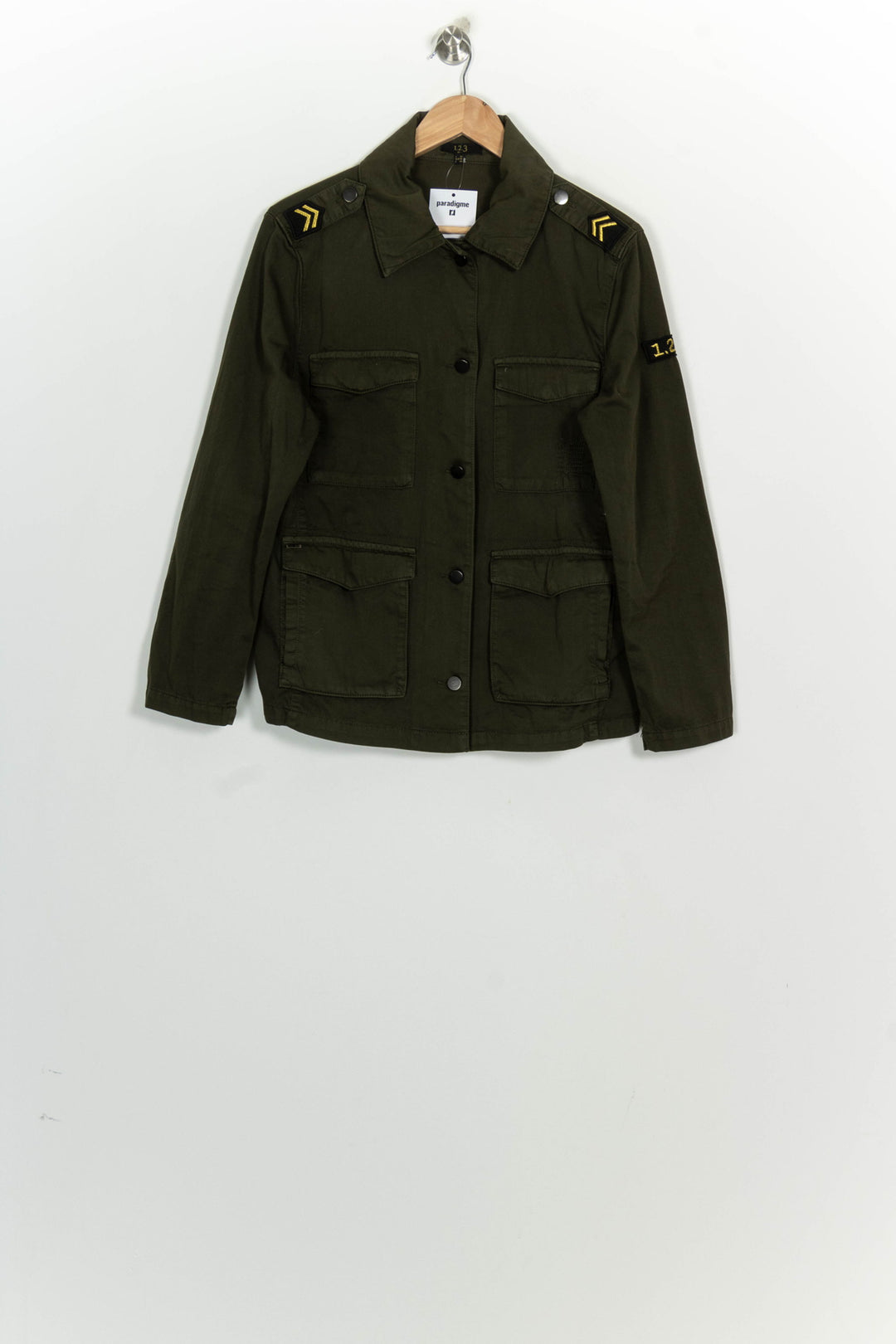 Veste Militaire Vert Olive - Taille XL/42 de la marque Maison 123 | PARAD124834 - Vendu par Paradigme - Image 2