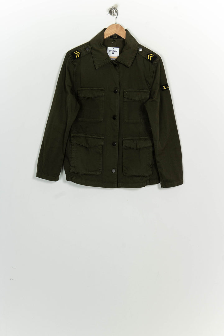 Veste Militaire Vert Olive - Taille XL/42 de la marque Maison 123 | PARAD124834 - Vendu par Paradigme - Image 2