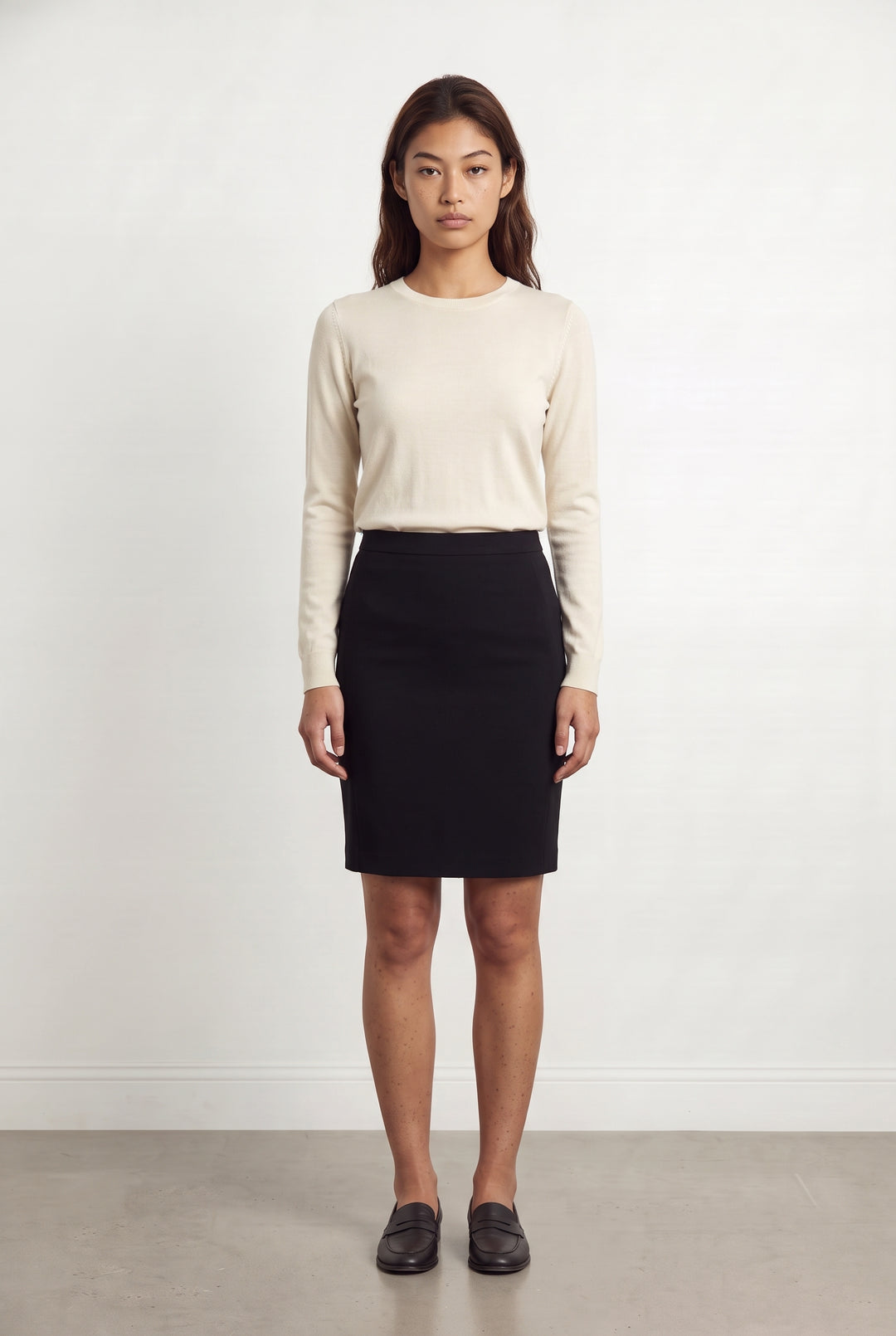 Jupe Midi Noire - Taille M/38 de la marque Caroll | PARAD124839 - Vendu par Paradigme - Image 1