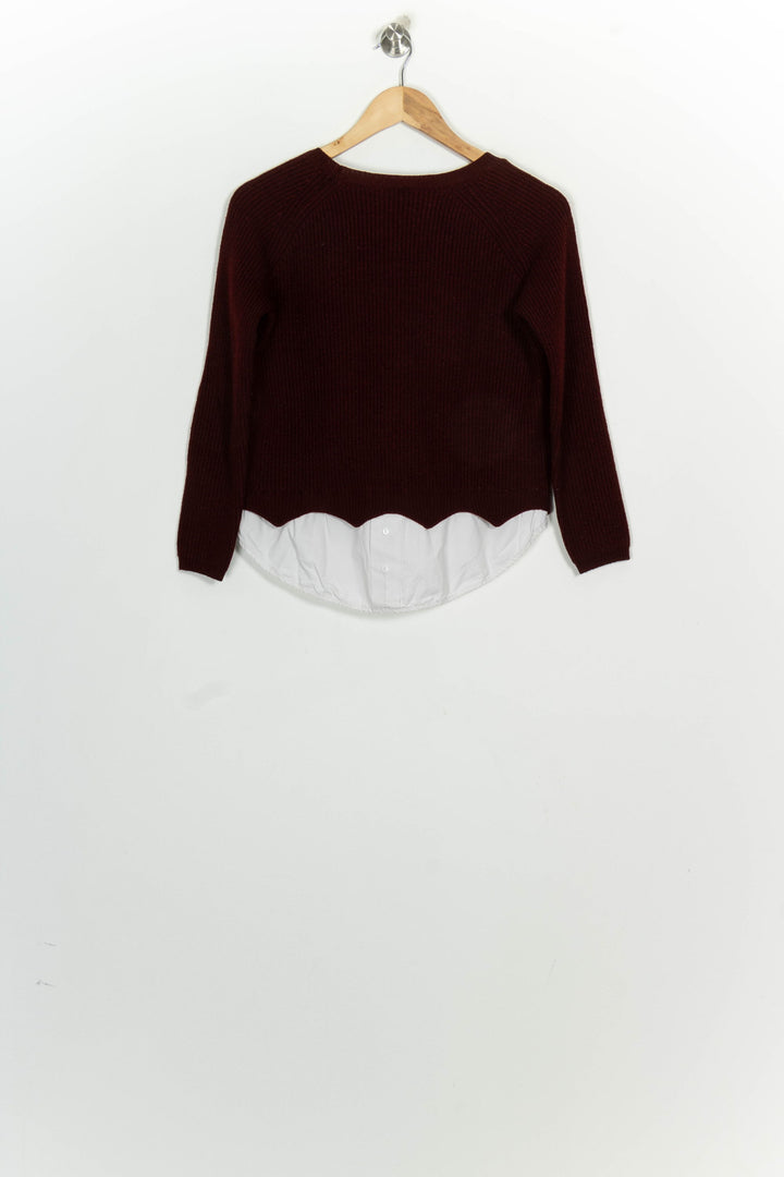 Pull Bordeaux et Blanc - Taille S/36 de la marque Kookai | PARAD124841 - Vendu par Paradigme - Image 5