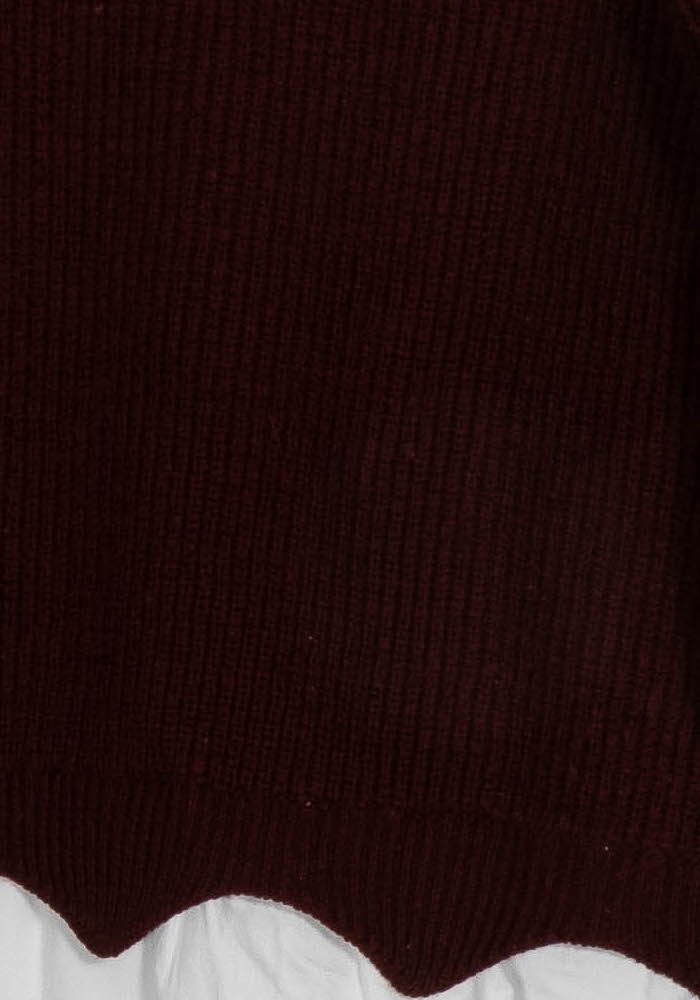 Pull Bordeaux et Blanc - Taille S/36 de la marque Kookai | PARAD124841 - Vendu par Paradigme - Image 3