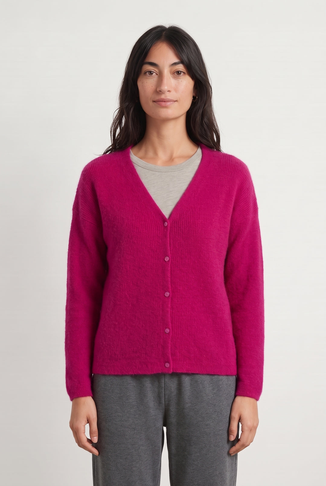 Gilet Rose fuchsia - Taille S/36 de la marque Sézane | PARAD124851 - Vendu par Paradigme - Image 1