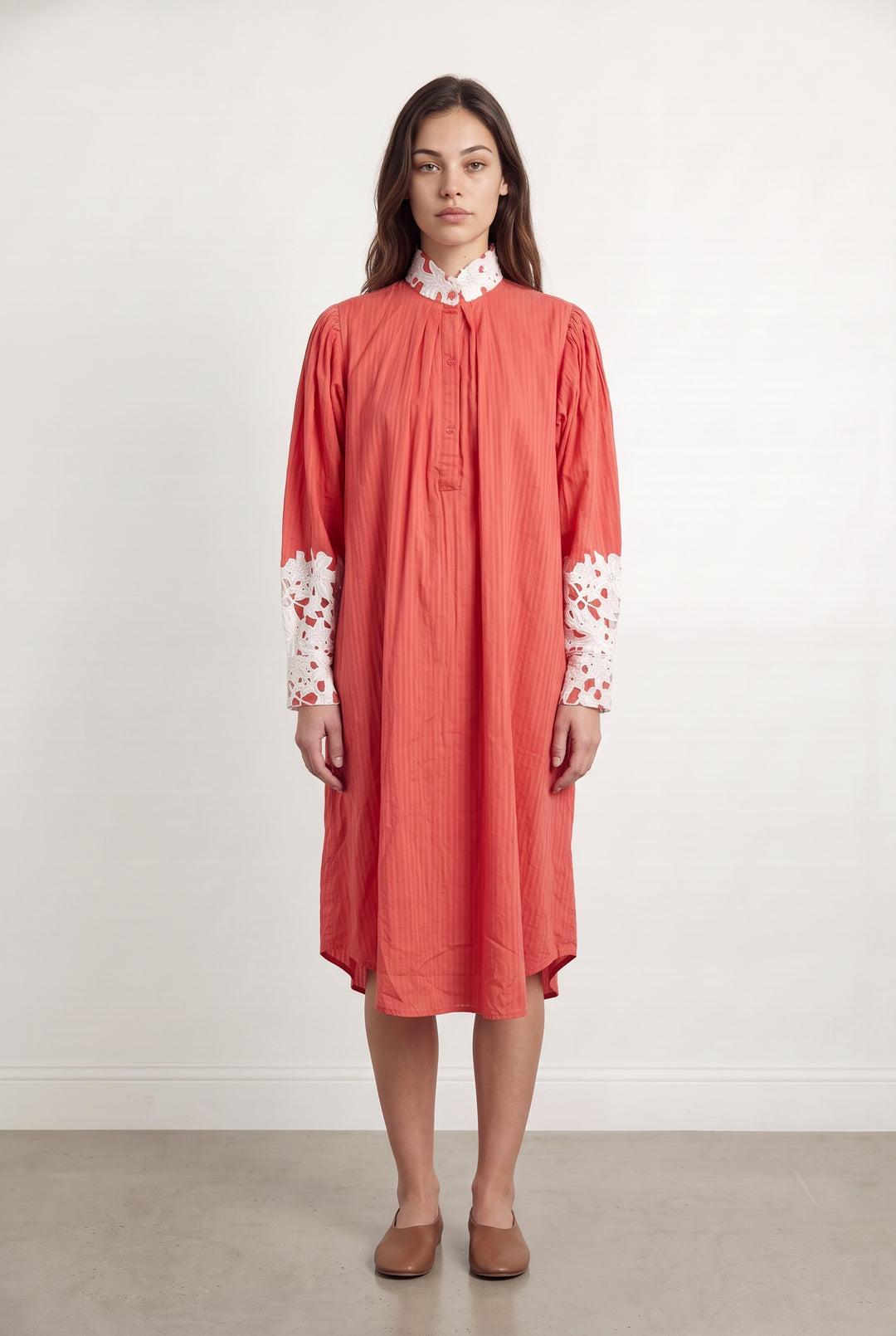 Robe Midi Rose - Taille XS/34 de la marque Valentine Gauthier | PARAD124865 - Vendu par Paradigme - Image 1