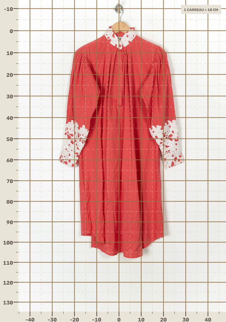 Robe Midi Rose - Taille XS/34 de la marque Valentine Gauthier | PARAD124865 - Vendu par Paradigme - Image 4