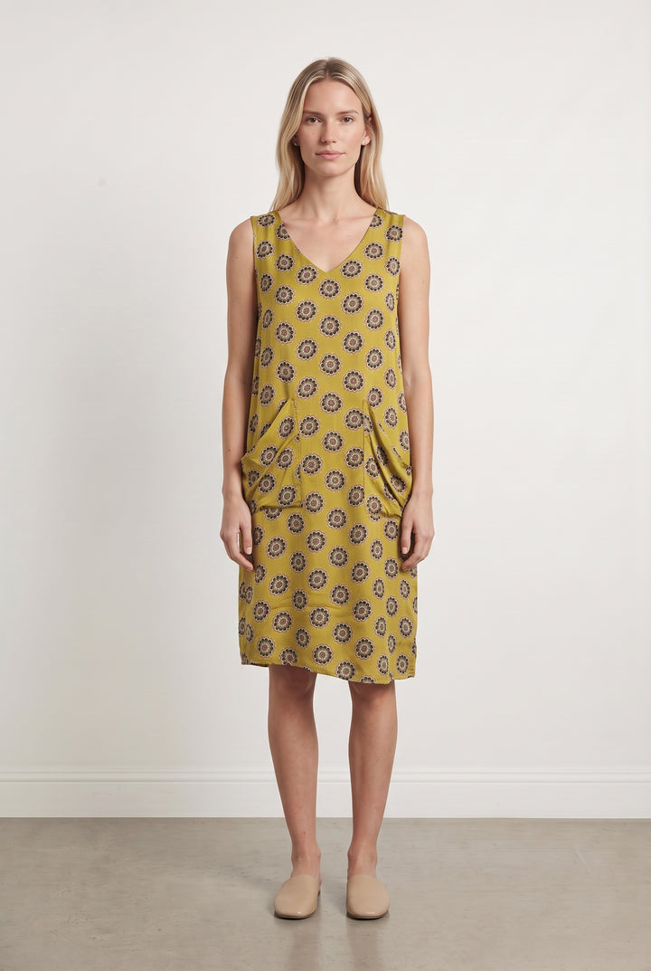 Robe Moutarde - Taille M/38 de la marque La Fée Maraboutée | PARAD124866 - Vendu par Paradigme - Image 1