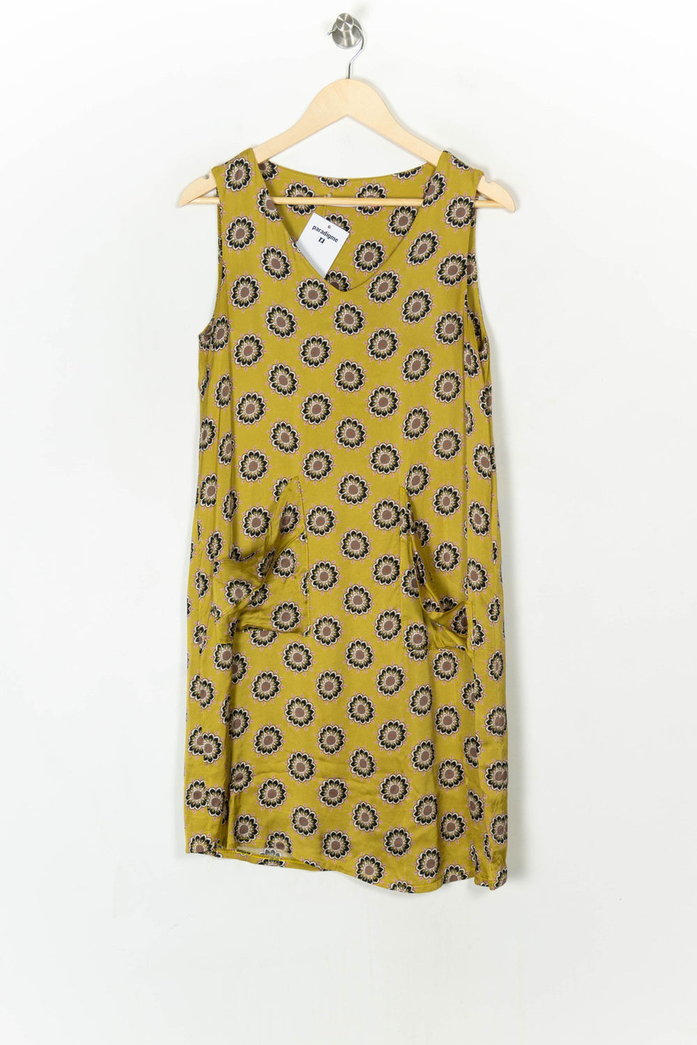 Robe Moutarde - Taille M/38 de la marque La Fée Maraboutée | PARAD124866 - Vendu par Paradigme - Image 2
