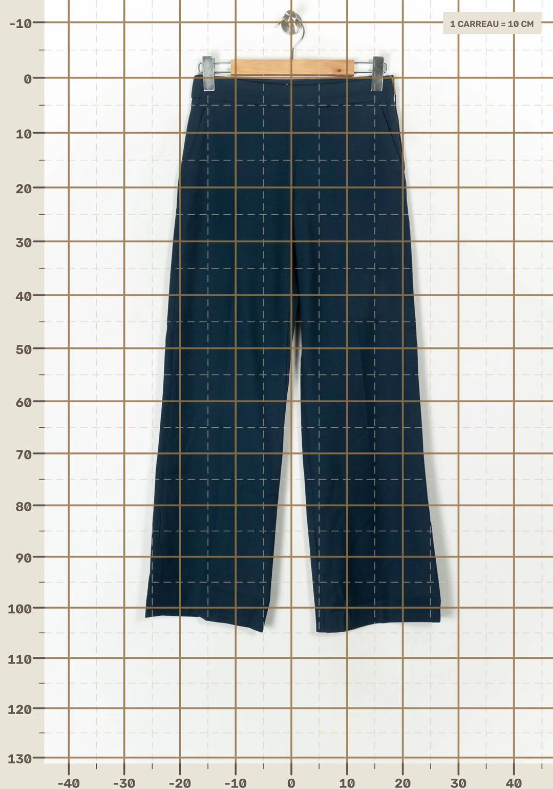 Pantalon large Bleu marine - Taille S/36 de la marque Valentine Gauthier | PARAD124868 - Vendu par Paradigme - Image 4