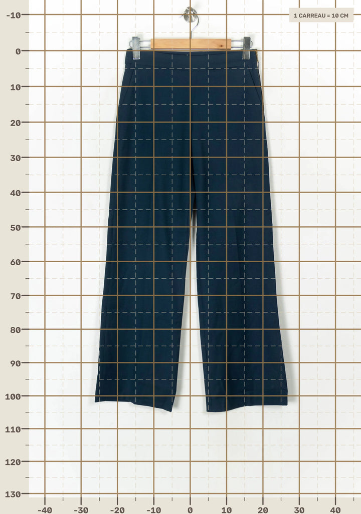 Pantalon large Bleu marine - Taille S/36 de la marque Valentine Gauthier | PARAD124868 - Vendu par Paradigme - Image 4
