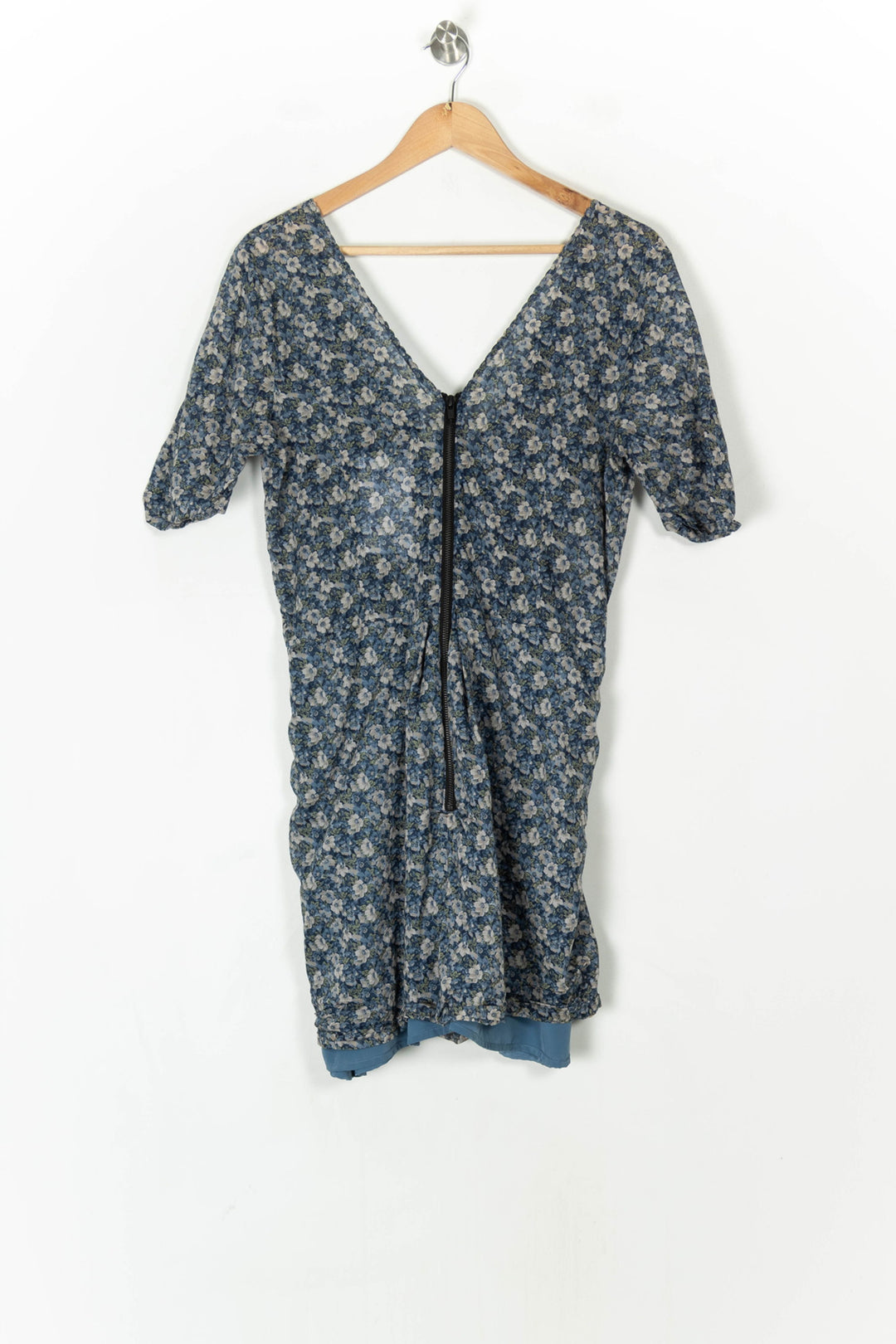 Robe Courte Bleue et Beige - Taille XL/42 de la marque The Kooples | PARAD124871 - Vendu par Paradigme - Image 5