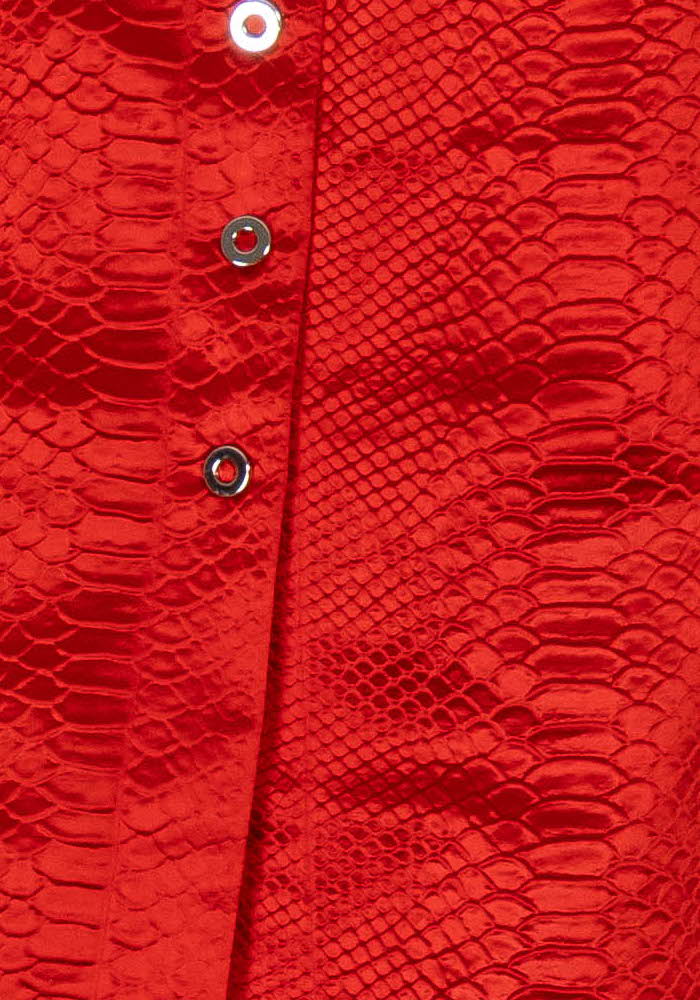 Jupe Midi Rouge - Taille L/40 de la marque Valentine Gauthier | PARAD124872 - Vendu par Paradigme - Image 3