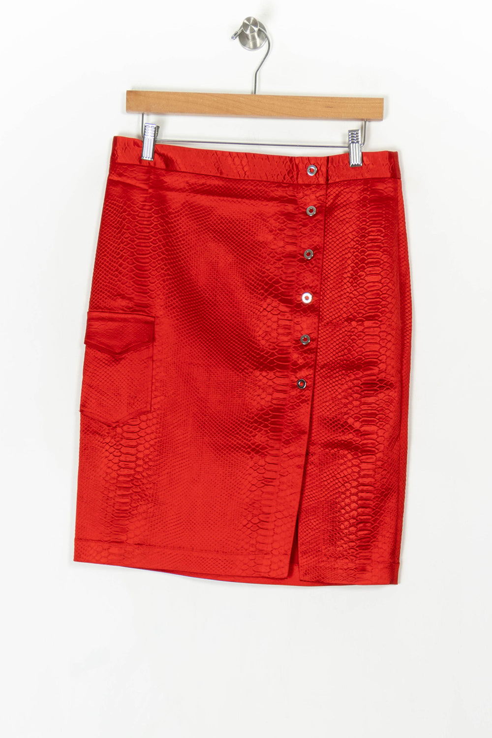 Jupe Midi Rouge - Taille L/40 de la marque Valentine Gauthier | PARAD124872 - Vendu par Paradigme - Image 2