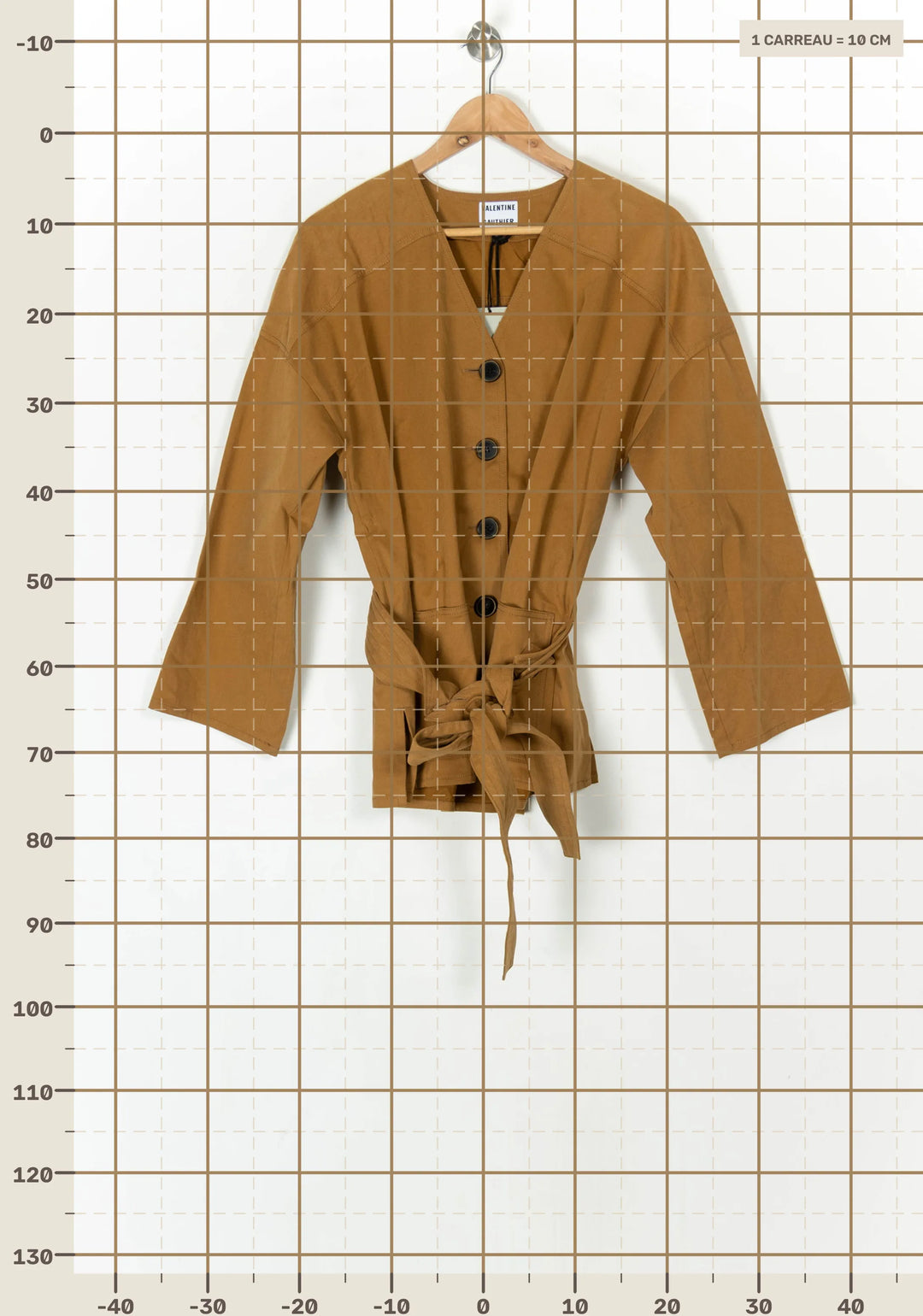 Veste Marron - Taille M/38 de la marque Valentine Gauthier | PARAD124873 - Vendu par Paradigme - Image 4