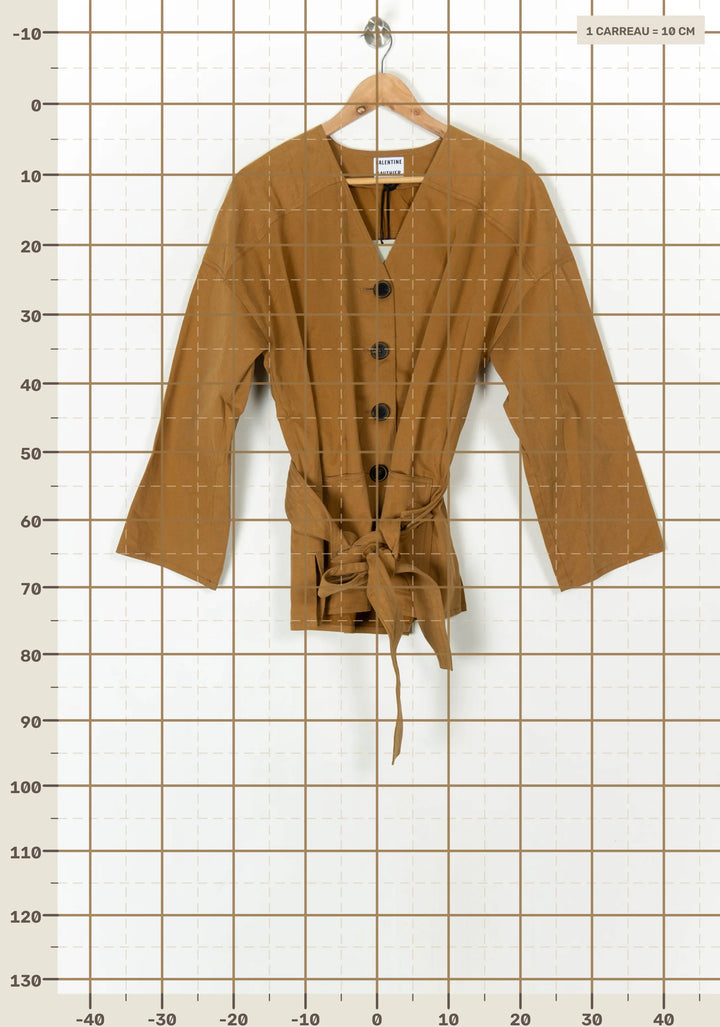 Veste Marron - Taille M/38 de la marque Valentine Gauthier | PARAD124873 - Vendu par Paradigme - Image 4