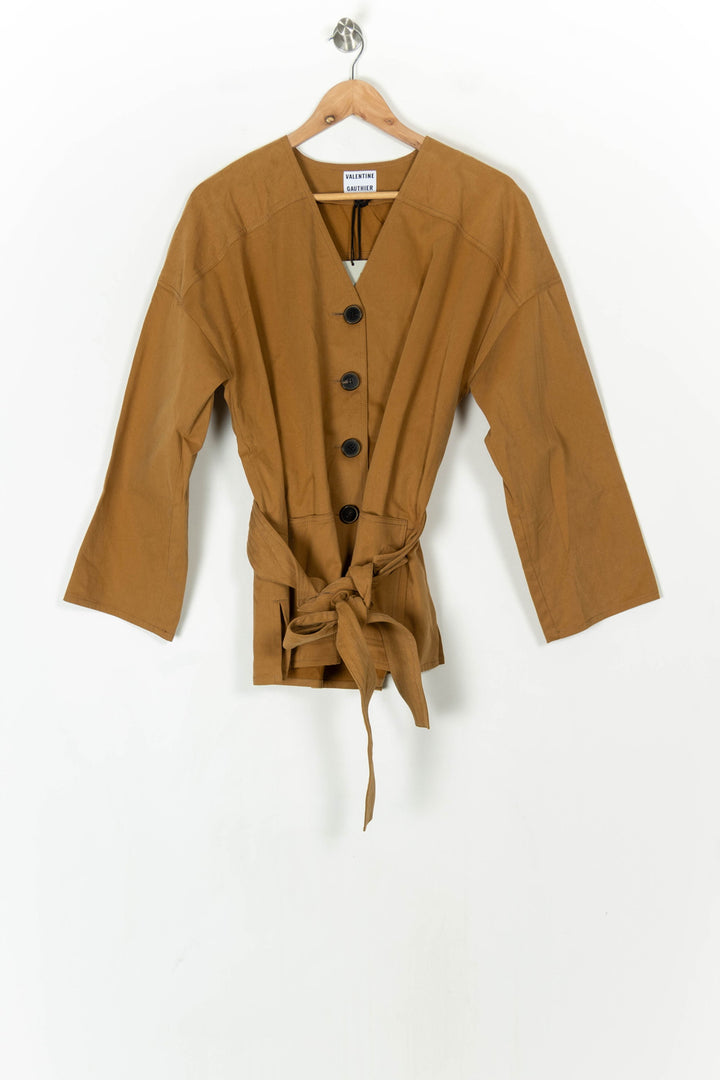 Veste Marron - Taille M/38 de la marque Valentine Gauthier | PARAD124873 - Vendu par Paradigme - Image 2