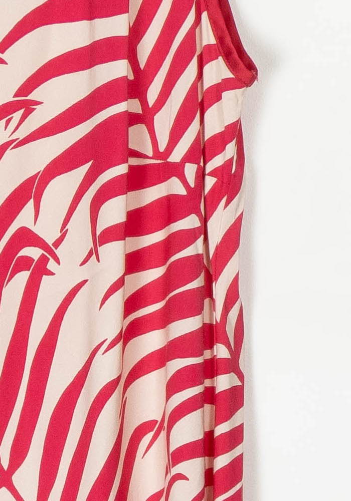 Robe Longue Rose et Beige - Taille XXL/44 de la marque Bleu Blanc Rouge | PARAD124874 - Vendu par Paradigme - Image 3