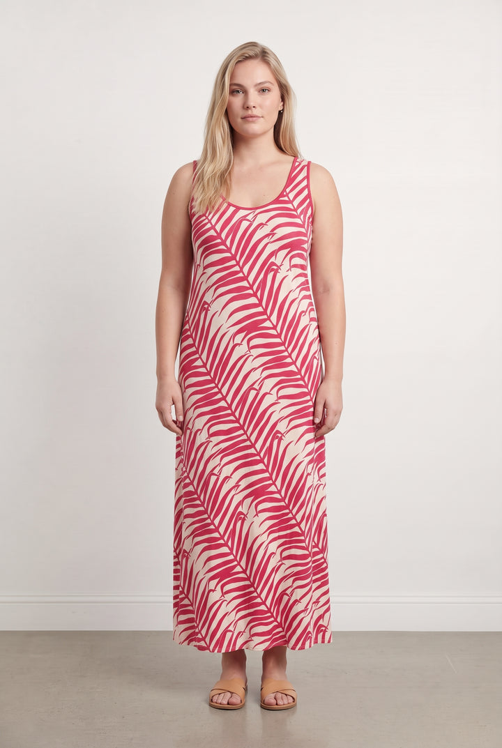 Robe Longue Rose et Beige - Taille XXL/44 de la marque Bleu Blanc Rouge | PARAD124874 - Vendu par Paradigme - Image 1