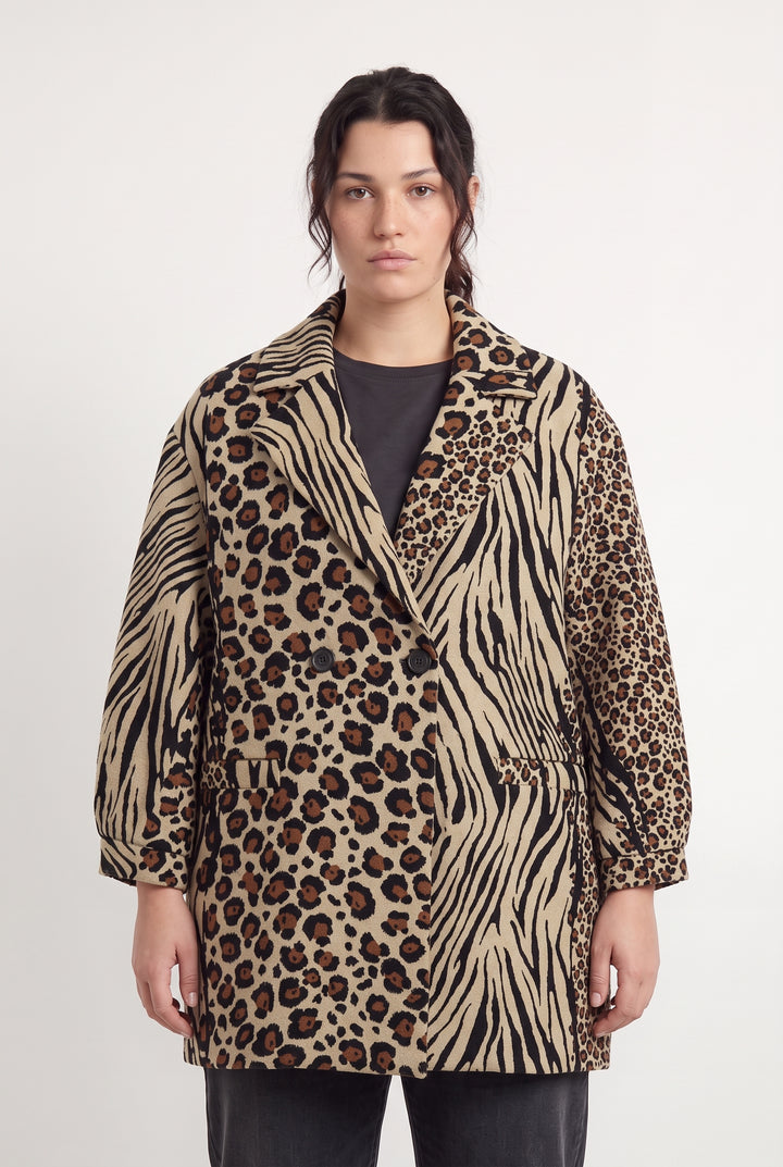 Veste Beige et Noire - Taille XXL/44 de la marque Bleu Blanc Rouge | PARAD124878 - Vendu par Paradigme - Image 1