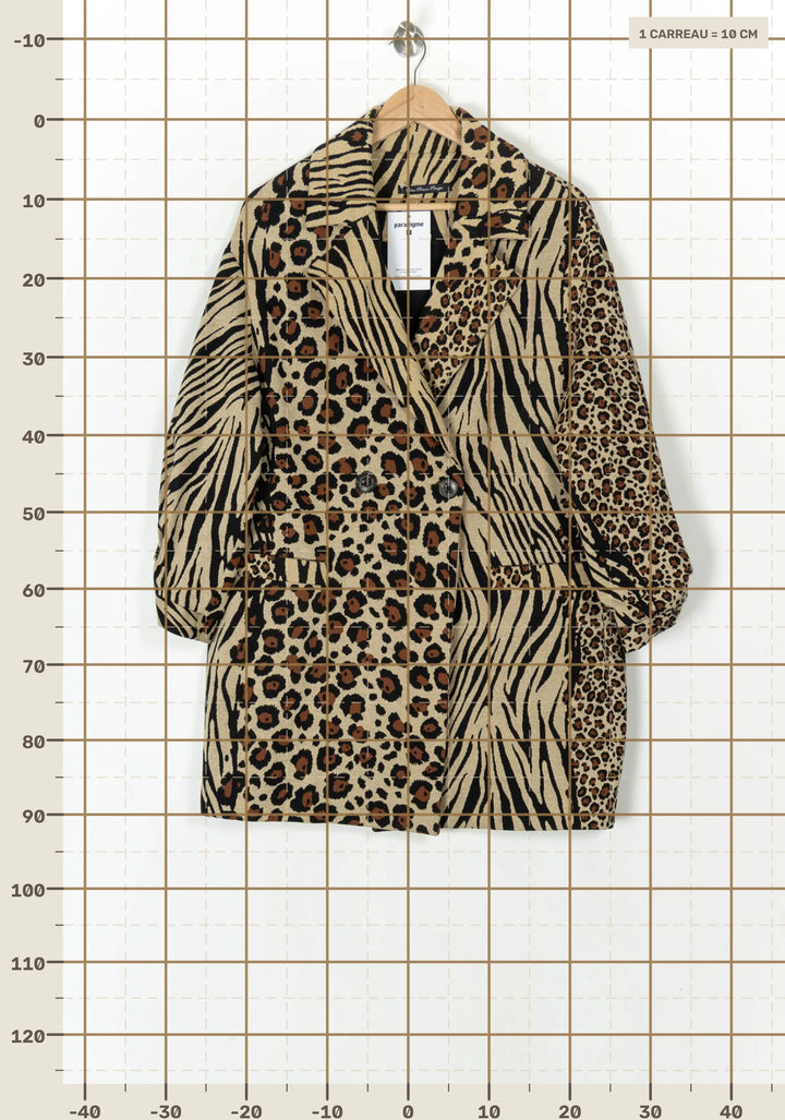Veste Beige et Noire - Taille XXL/44 de la marque Bleu Blanc Rouge | PARAD124878 - Vendu par Paradigme - Image 4