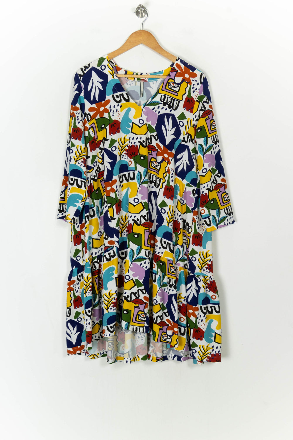 Robe Midi Multicolore - Taille XXL/44 de la marque Indies | PARAD124879 - Vendu par Paradigme - Image 2