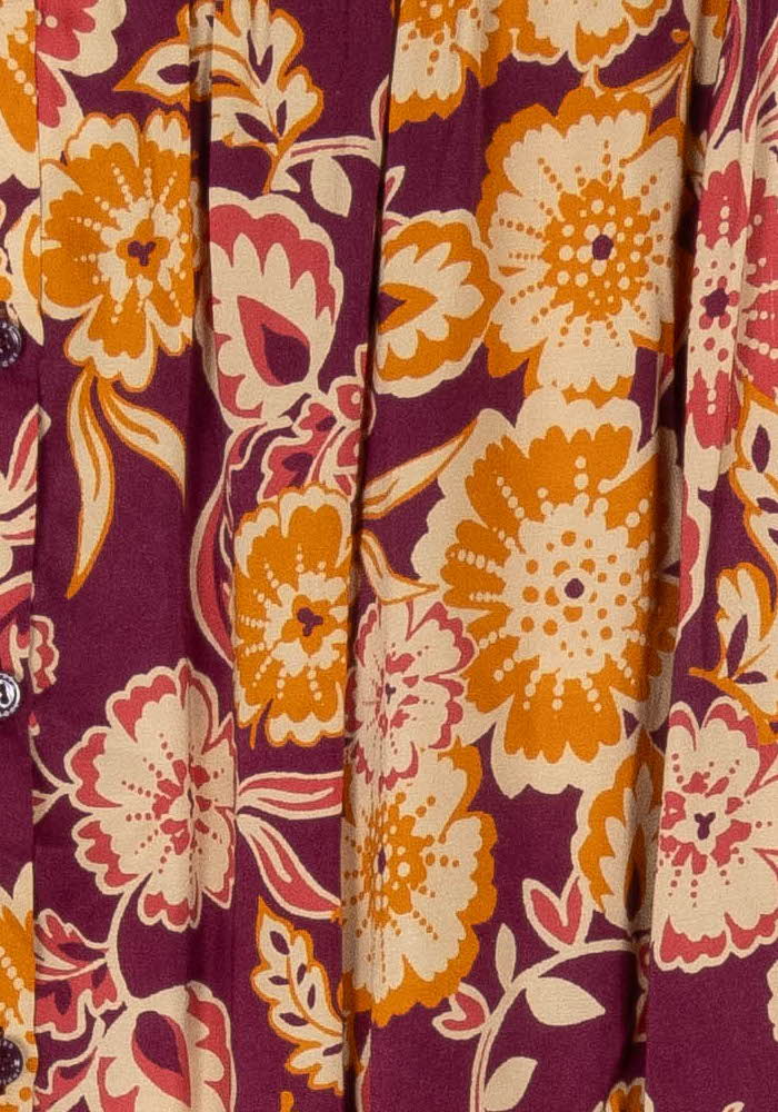 Blouse Bordeaux et Orange - Taille XXL/44 de la marque Indies | PARAD124881 - Vendu par Paradigme - Image 3
